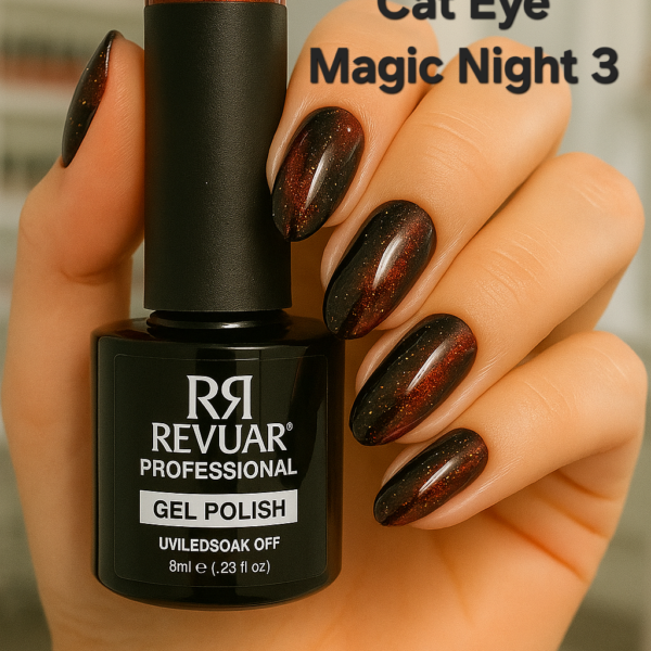 Гел лак 2039 Cat Eye Magic Night 3