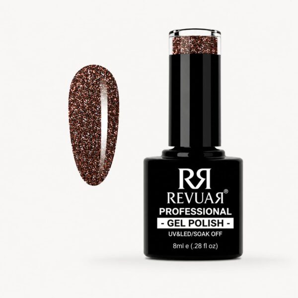 Gel Polish UV/LED 1107 Brown Glitter 8ml