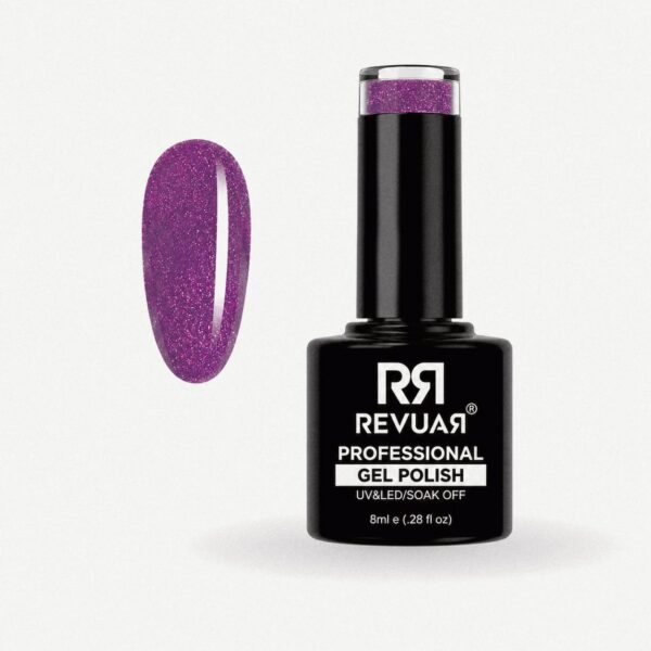 Gel Polish UV/LED 2022 Blackcurrant Glitter 8ml