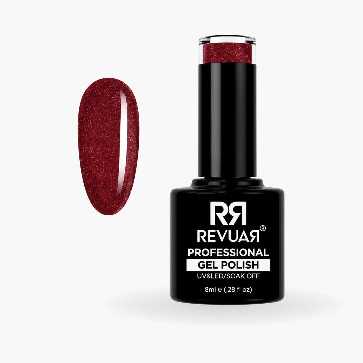 Gel Polish UV/LED 2024 Burgundy Glitter 8ml