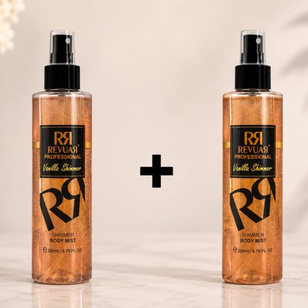 BODY MIST VANILLA SHIMMER REVUAR 1+1 ГРАТИС 200ml+200ml