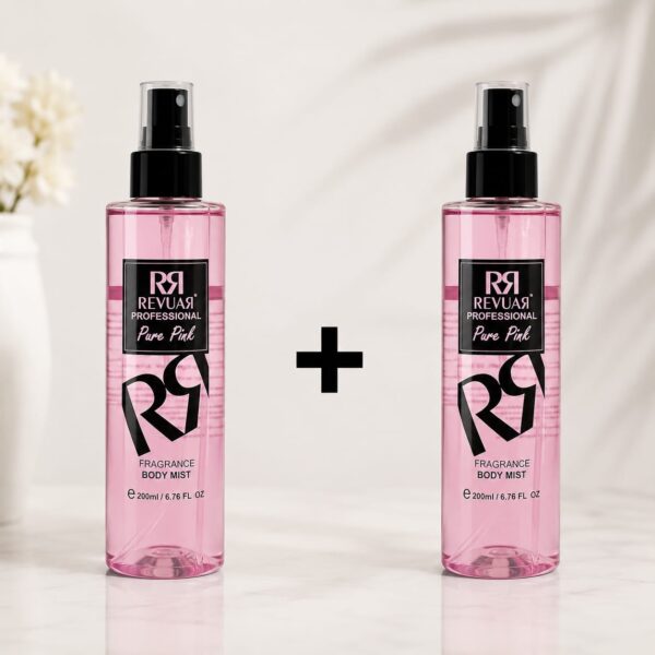 BODY MIST PURE PINK REVUAR 1+1 ГРАТИС 200ml+200ml