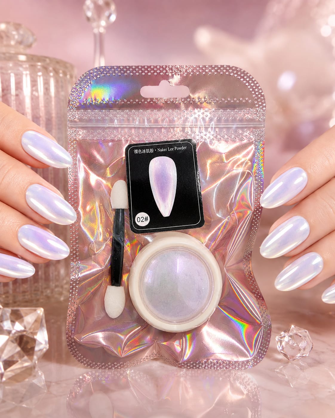 Chrome Pigment во прав за нокти 02